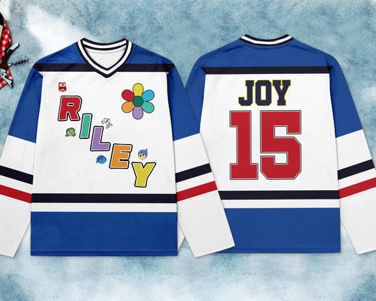 Discover Custom Name ANd Number Inside Out Ice Hockey Jersey, Disney Hockey Jersey, Hockey Fan Lover Gift, Hockey Team Outfit