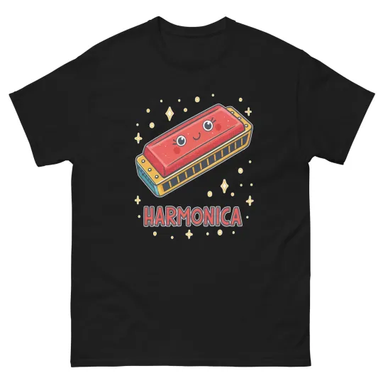 Discover Harmonica Musical Instrument T-Shirt