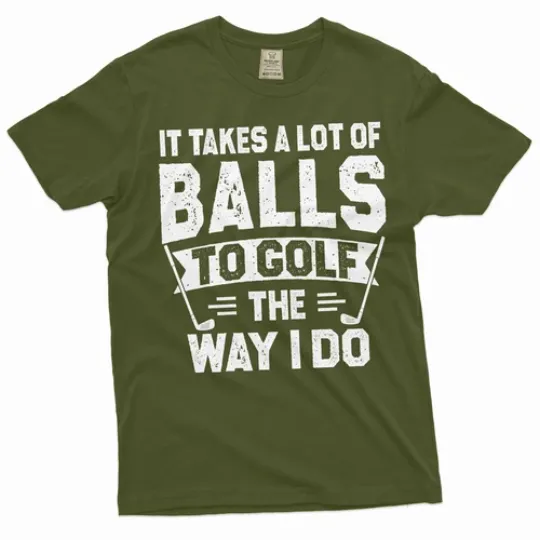 Discover Men's Funny Golf T-Shirt with Humorous Double Meaning