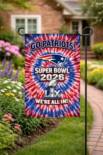 New England Patriots Garden Flag Super Bowl