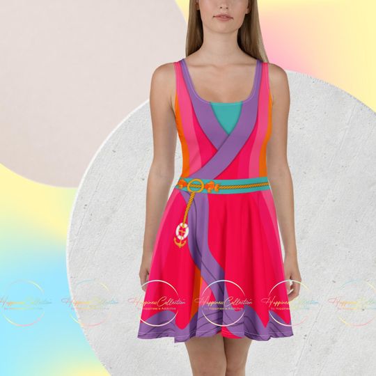 Daisy Duck Disneybound Women's Skater Dress