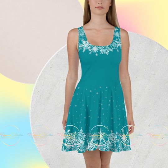 Discover Holiday Snowflake Wonderland Women's Skater Dress