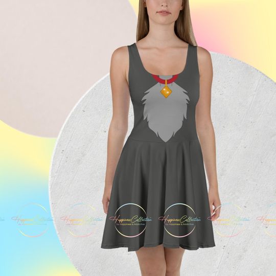 Discover Tramp Disneybound Costume Women's Skater Dress, Lady & The Tramp Outfit