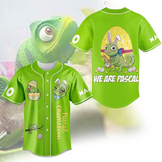 Discover Personalized Dis-ney Easter Baseball Jersey, Cute Cartoon Jersey Shirt, Cute Easter Outfit, Happy Easter Gift, Custom Name Number Shirt