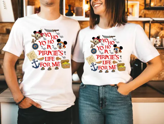 Discover Disney Pirate Cruise 2025 T-Shirt, Minnie Pirate Shirt, Mickey Pirate Tee