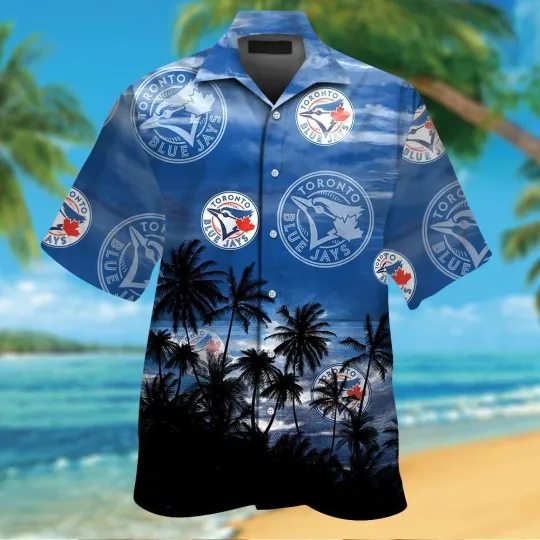 Discover Toronto Baseball Short Sleeve Button Up Tropical Hawaiian Shirt VER04