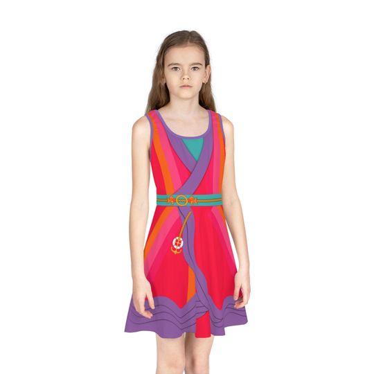 Discover Daisybound Cruise Castaway Girls Skater Dress for Nautical Parks, Cruises &Disney Fun