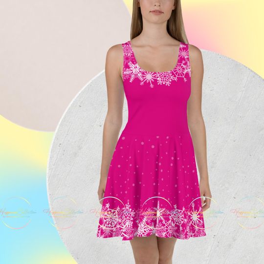 Discover Holiday Snowflake Wonderland Women's Skater Dress