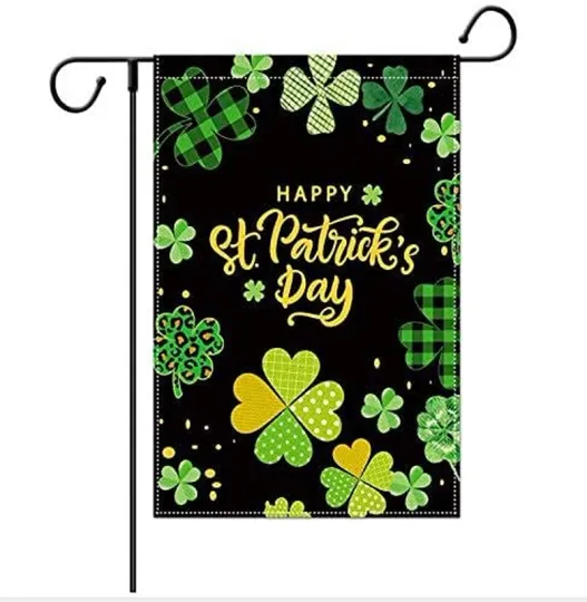 Discover Happy St Patrick'S Day Garden Flag, Shamrock  Flag Decorative Doub
