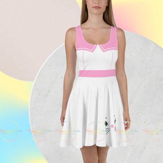 Discover Marie the Classy Kitty Women's Skater Dress