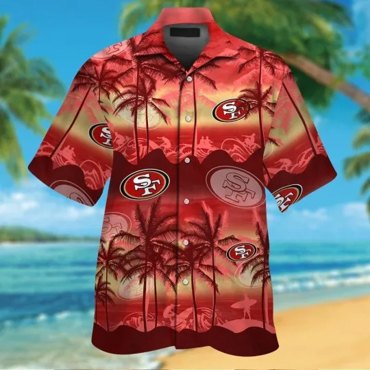 Discover San Francisco 49ers Island Breeze Hawaiian Shirt #5