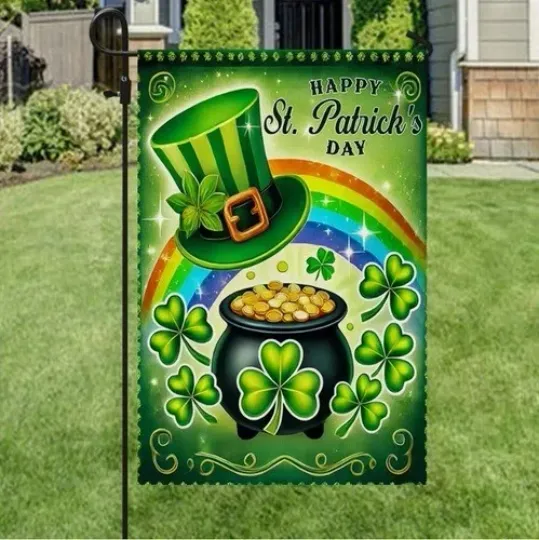 Discover Happy St. Patrick's Day Flag Garden Flag, House Flag