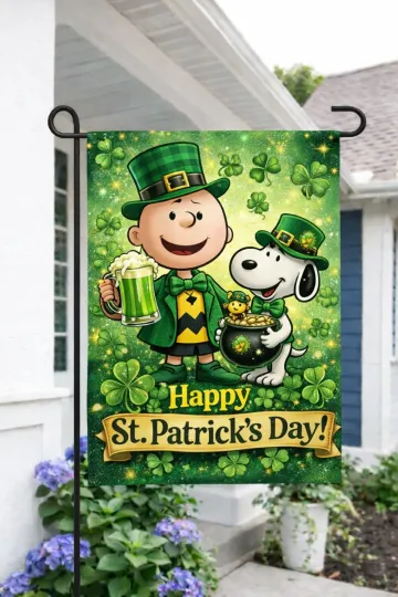 Discover St Patrick's Patty Day double sided Garden flag Charliee Brown
