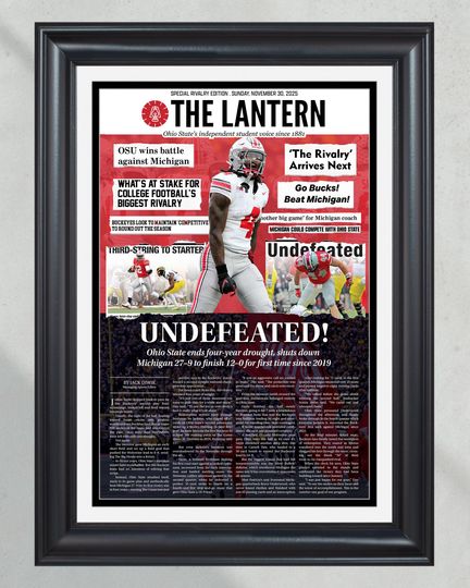 Discover 2025 Ohio State Undefeated! Win Over Michigan  Poster