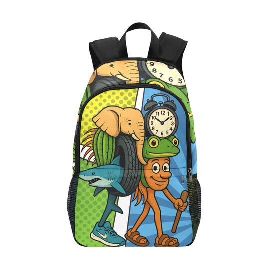 Italian Brainrot Kids Backpack | Trendy Youth Streetcore featuring La Grande Combinasion Comic Style