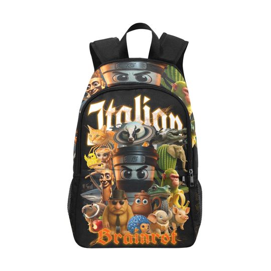 Discover Italian Brainrot Kids Backpack | Trendy Youth Streetcore