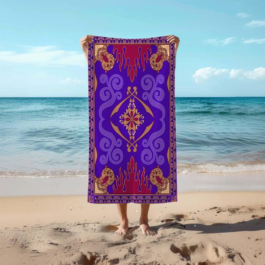 Discover Alaaddin Magic Beach Towel, Aladdin Flying Towel