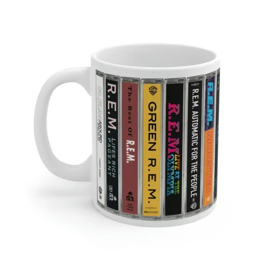 Discover R.E.M. Cassette Albums Coffee Mug