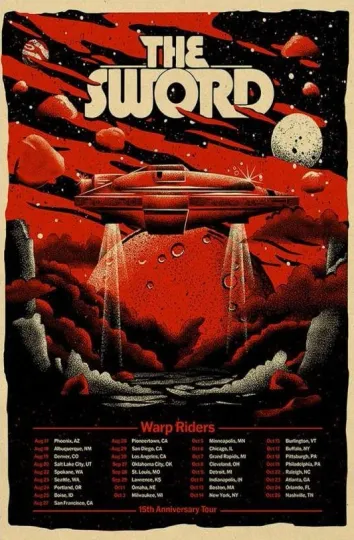 Discover The Sword Warp Riders 15th Anniversary Tour 2025 Poster Dates