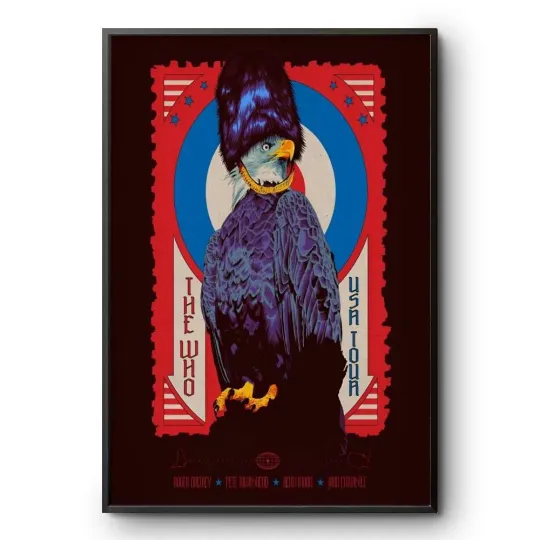 The Who 60th Anniversary USA Tour 2025 Vertical Poster