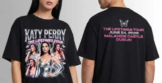 Discover Hot!! Katy Perry The Lifetimes Tour June 24 2026 Malahide Castle Dublin T-Shirt
