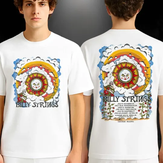 Discover Billy Strings Summer Tour 2026 Tour Dates Poster July August Shows Artwork Shirt