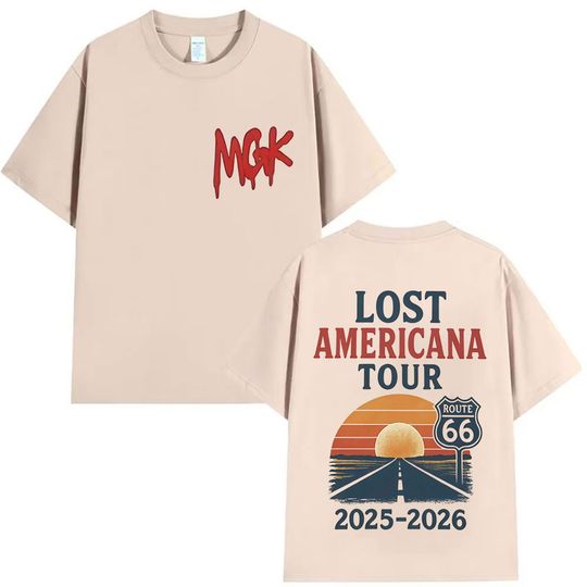 Discover MGK Lost Americana Tour 2025-2026 T Shirt