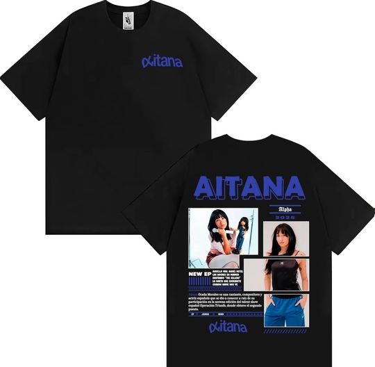 Discover Aitana Cuarto Azul World Tour 2026 Graphic T-shirt