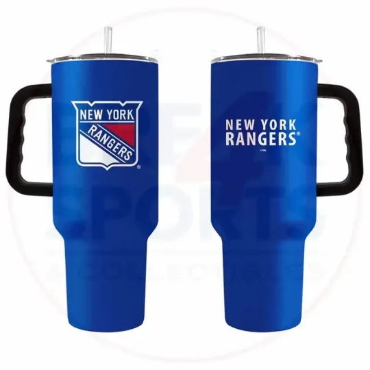 Discover New York Rangers 40oz Powder Coat Travel Tumbler with Handle
