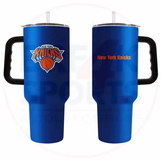 Discover New York Knicks 40oz Powder Coat Travel Tumbler with Handle