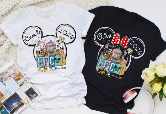 Discover Custom Disney Epcot 2026 Shirt, Disney Epcot Matching Shirt, Disney Family Matching Shirt, Disney Epcot Name Shirt, World Traveler Shirt
