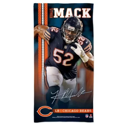 Discover KHALIL MACK CHICAGO BEARS SPECTRA BEACH TOWEL