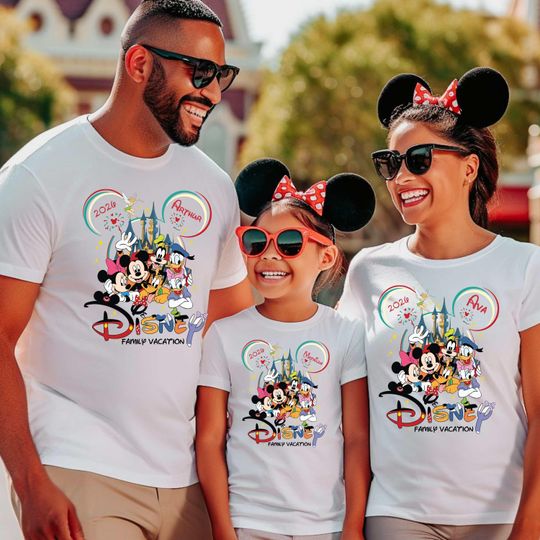 Discover Personalized Disney Family Vacation 2026 T-Shirts: Summer Travel Tees