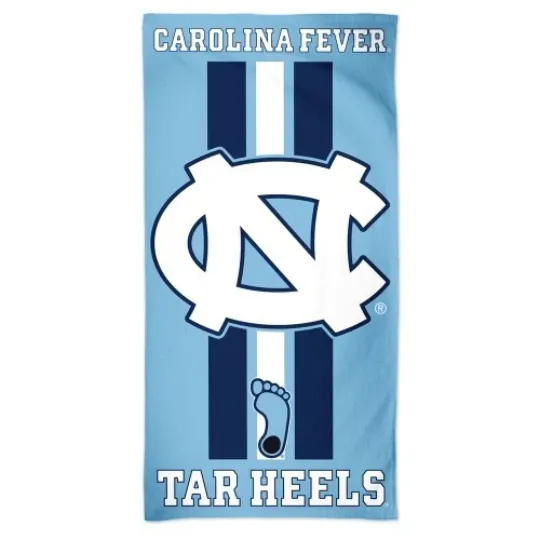 Discover North Carolina Tar Heels Beach Towel