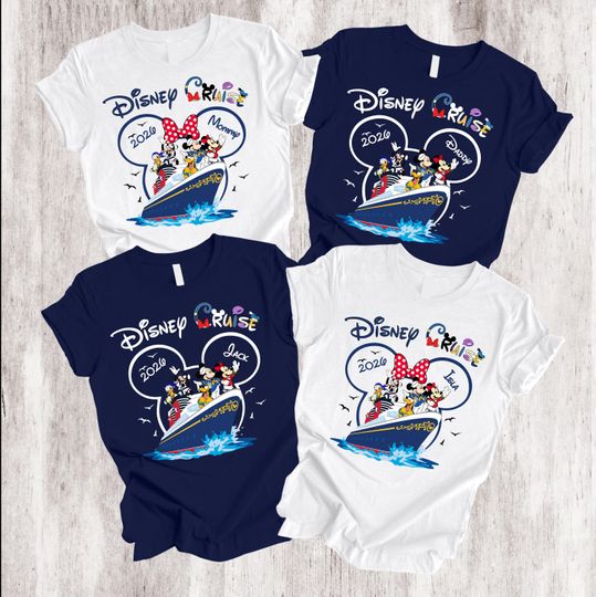 Discover Disney Cruise 2026 Shirt, Custom Disney Cruise 2026 Shirt, Disney Cruise Family Vacation Shirt, Custom Disney Trip 2026 Shirt, Disney Shirts