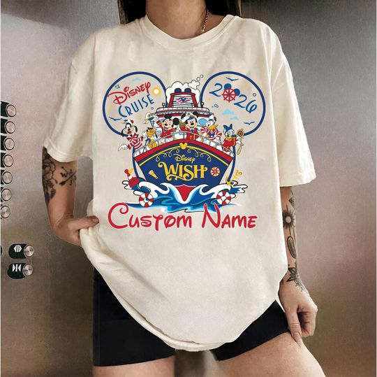 Discover Custom Disney Cruise Line 2026 Family Shirts, Mickey & Friends Cruise Trip Tee, Let's Cruise, Disney Wish Dream Magic Wonder Fantasy