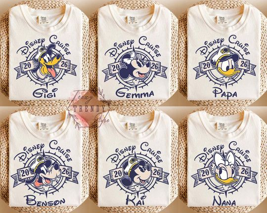 Discover Disney Cruise 2026 Family Shirts, Personalized Disney Cruise Tee, Matching Cruise Vacation Shirt, Disney Cruise Trip Outfits
