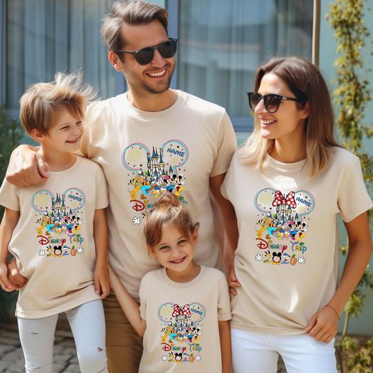 Discover Custom Disney Trip 2026, Personalized Family Matching Shirt