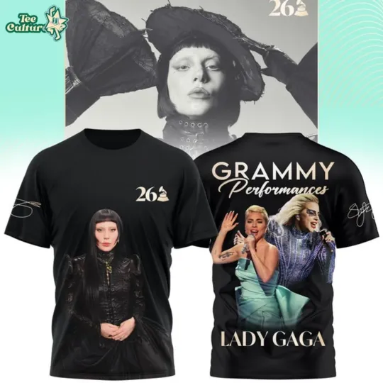 Discover Lady Gagaa 26th Grammy Awards Live Performance 3D Graphic T-Shirt