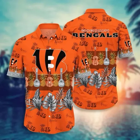 Discover Cincinnati Football Tropical Music Hawaiian, Gift For Fans, Gift For Friends