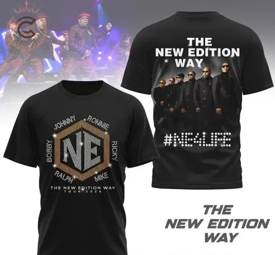 The New Edition Way Tour 2026 3D T-Shirt