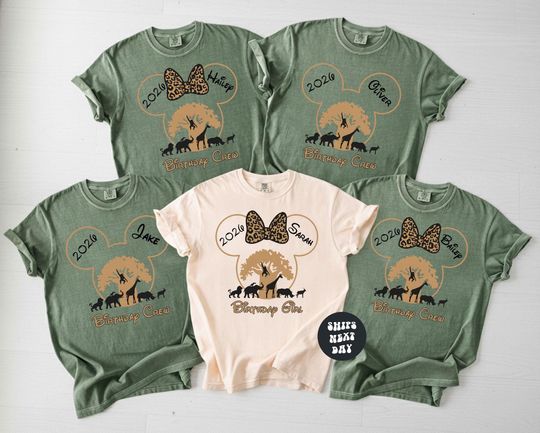Discover Custom Disney Animal Kingdom Shirts Safari Family Matching Shirts Disney 2026 Shirts Disney Birthday Tees Disneyworld Custom Name Sweatshirt