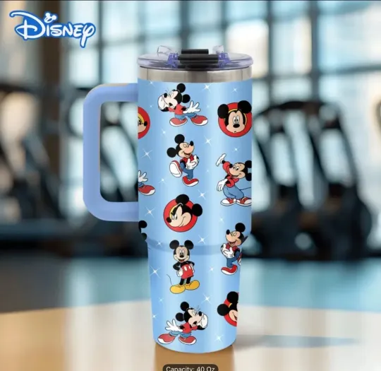 Discover 40 oz Stainless Steel Mickey Mouse Tumbler with Handle