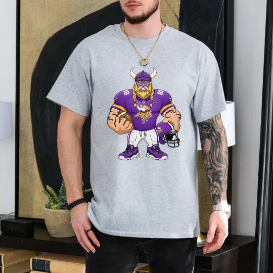 Discover Vikings Mascots Football T-Shirt, Gift for Fan