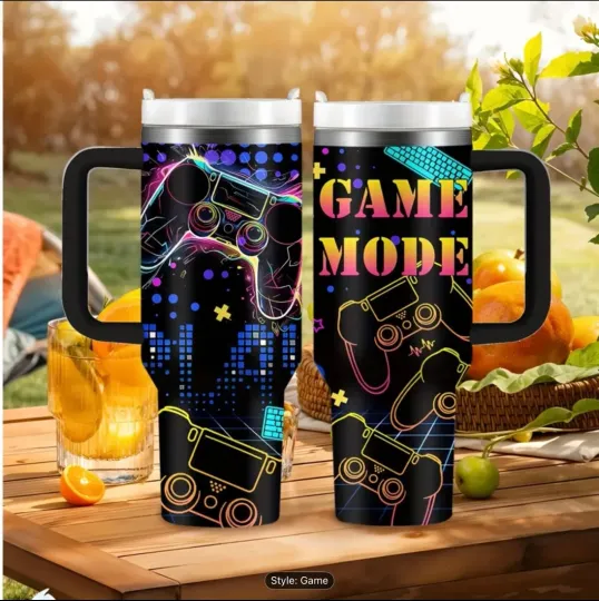 Discover 40 oz Stainless Steel Tumbler with Handle