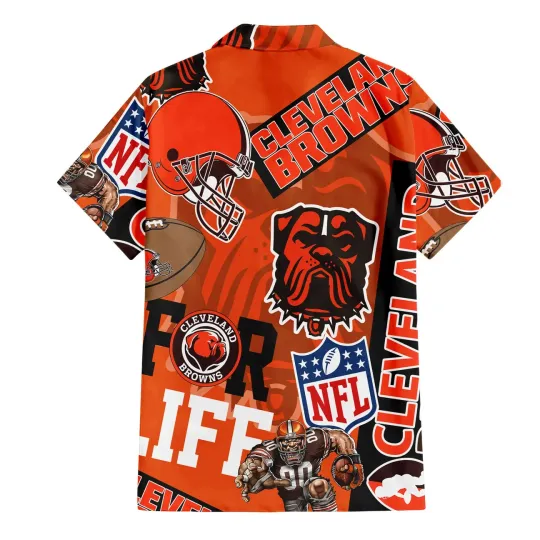 Discover football Cleveland For Life Hawaiian Shirt