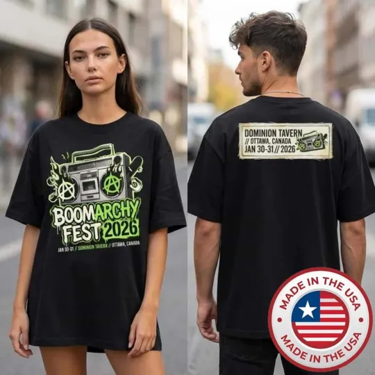 Discover Boomarchy Fest 2026 January 30-31 2026 Dominion Tavern Ottawa T-Shirt