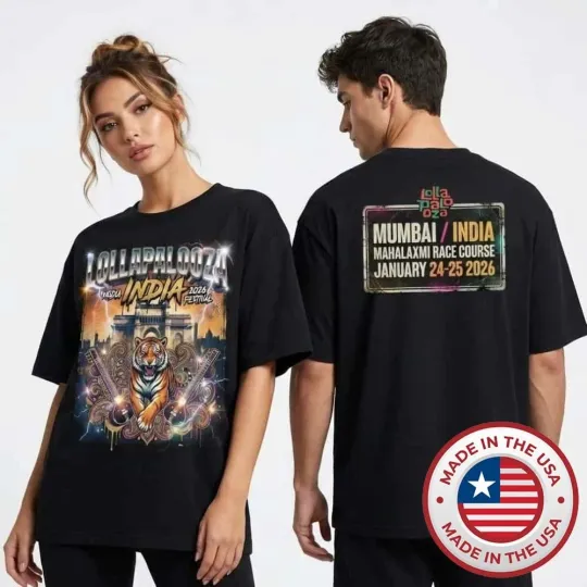 Lollapalooza India Music Festival 2026 January 24-25 2026 T-Shirt