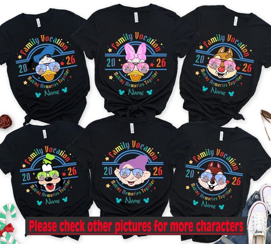 Discover Disney family shirts, Disney Shirts, Disney matching shirts 2026, Disney trip shirt, Disney world shirt, Disney vacation, Disney Squad Shirt