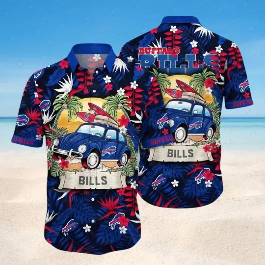 Discover Buffalo Football Beach Buggy Hawaiian, Gift For Fans, Gift For Friends